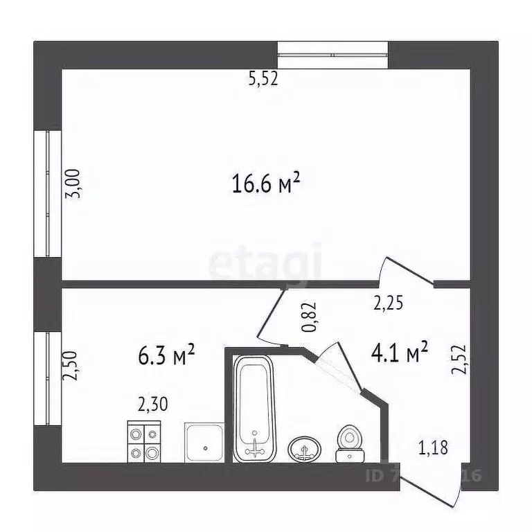 1-к кв. Калужская область, Обнинск ул. Лейпунского, 2 (30.0 м) - Фото 2