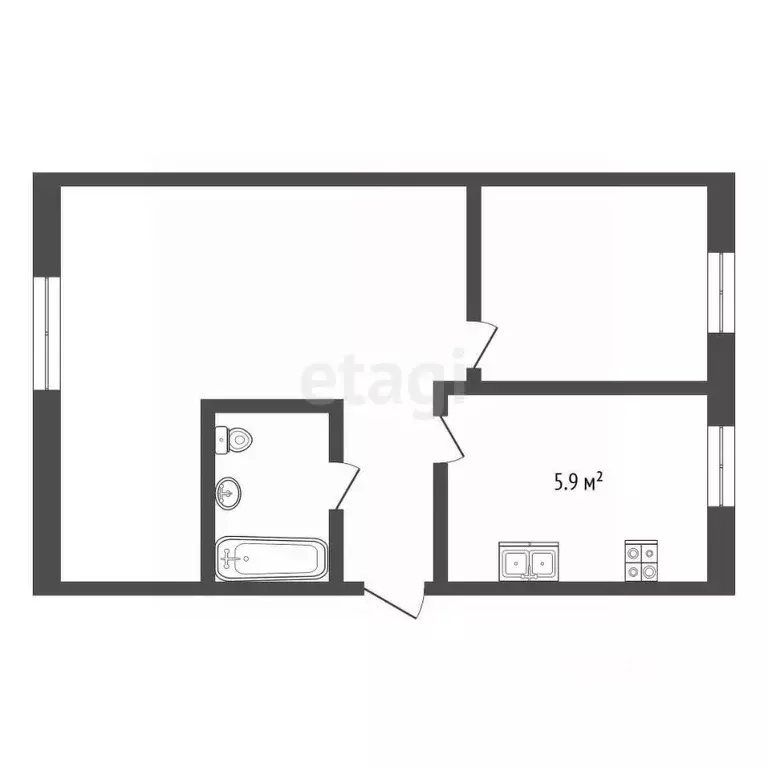 2-к кв. Удмуртия, Ижевск ул. Карла Маркса, 275 (43.3 м) - Фото 1