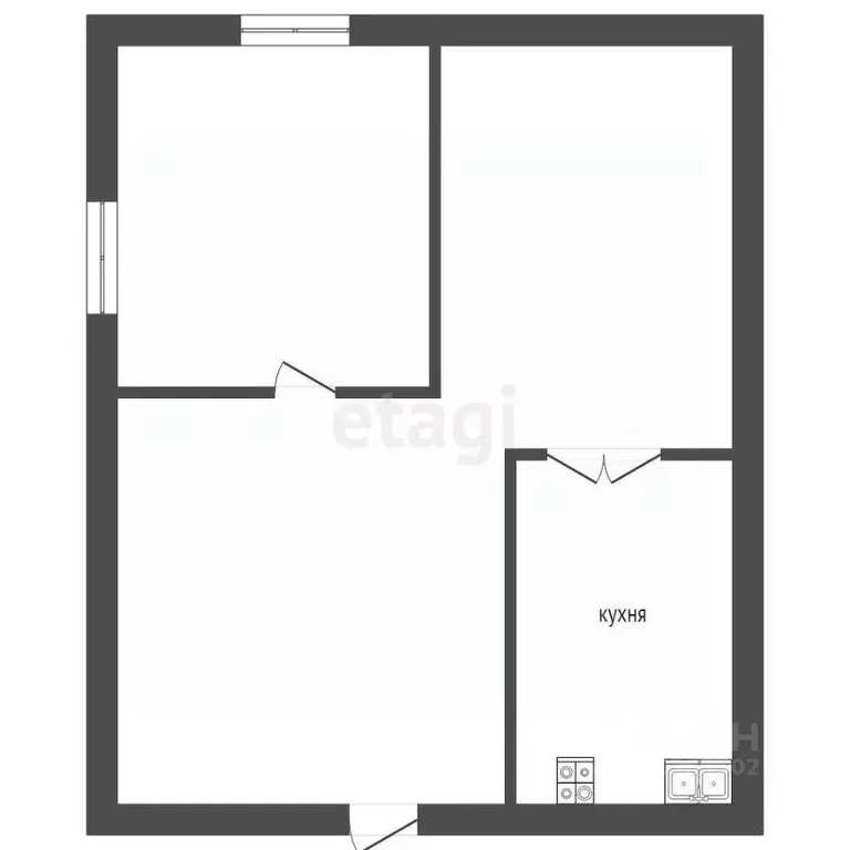 2-к кв. Костромская область, Кострома ул. Энгельса, 33 (32.0 м) - Фото 1