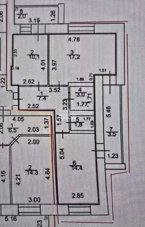 2-к кв. Марий Эл, Йошкар-Ола ул. Йывана Кырли, 31В (59.6 м) - Фото 2