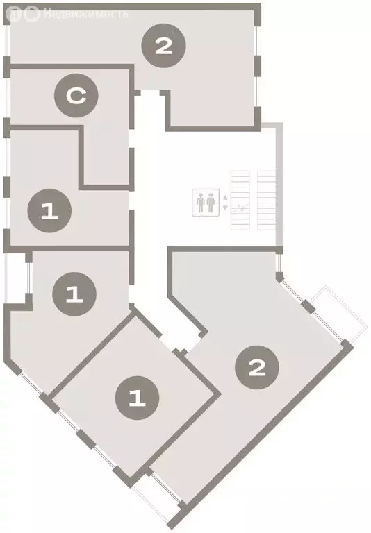 2-комнатная квартира: Санкт-Петербург, ЖК Северный Ветер (78.85 м) - Фото 2