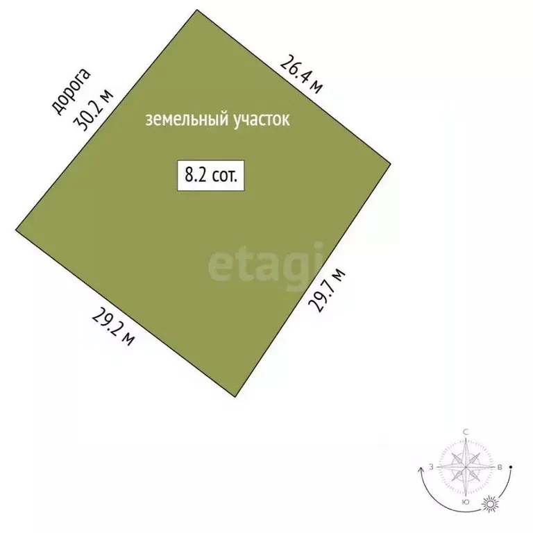 Участок в Москва № 22 кв-л, 134 (8.2 сот.) - Фото 1