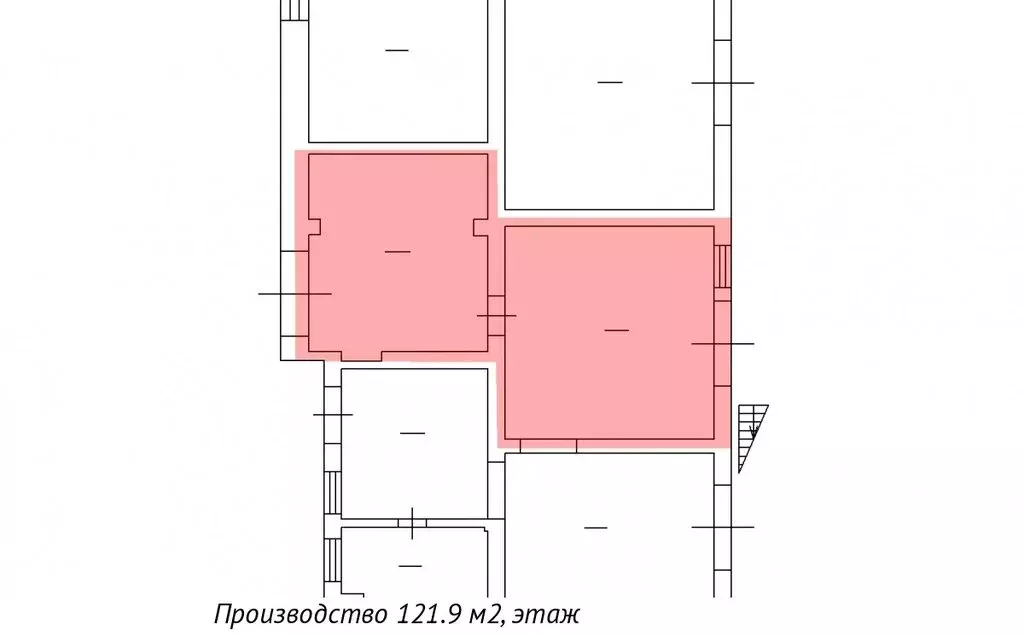 Производственное помещение (121.9 м) - Фото 1