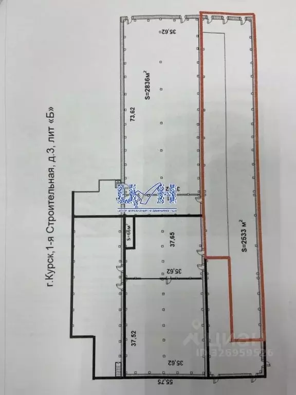 Склад в Курская область, Курск ул. 1-я Строительная, с3 (2533 м) - Фото 2