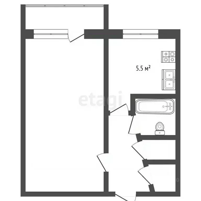 1-к кв. Ярославская область, Ярославль Суздальское ш., 32 (20.9 м) - Фото 2