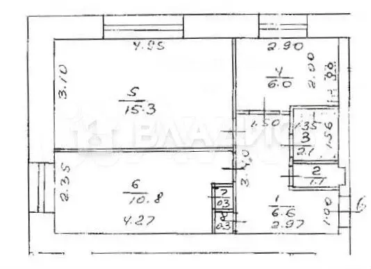 2-к. квартира, 42,5 м, 1/9 эт. - Фото 0