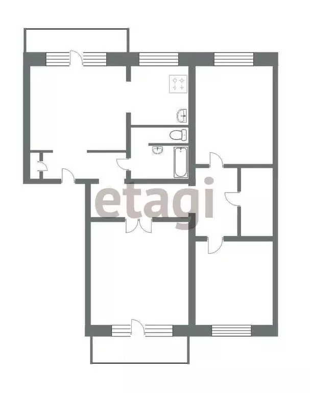4-комнатная квартира: Миасс, улица Нахимова, 20 (95.8 м) - Фото 0