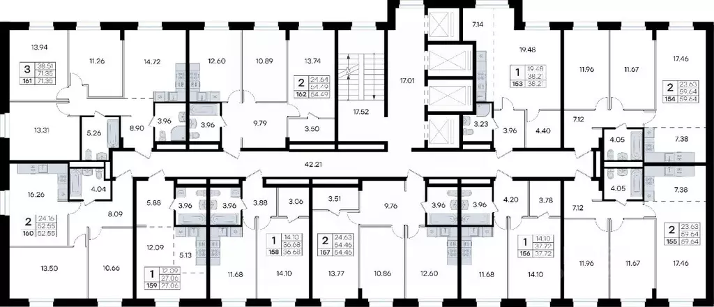 3-к кв. Приморский край, Владивосток ул. Тухачевского, 80 (71.35 м) - Фото 2
