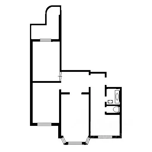 3-к кв. Москва ул. Адмирала Лазарева, 43 (78.3 м) - Фото 1