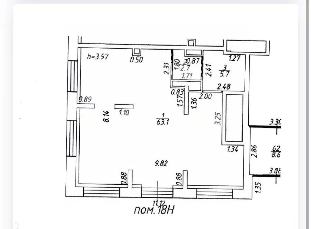 Торговая площадь в Москва Измайловский проезд, 5А (72 м) - Фото 2