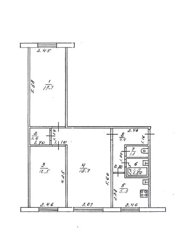 3-к кв. Кировская область, Киров ул. Опарина, 10 (56.9 м) - Фото 0