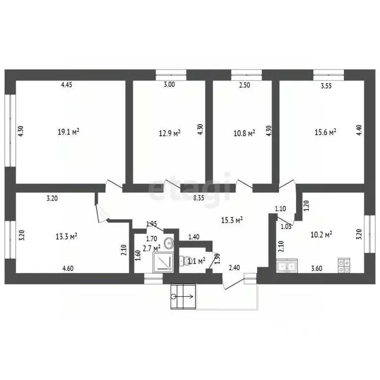 Дом в Воронежская область, Борисоглебск Набережная ул., 50 (116 м) - Фото 2