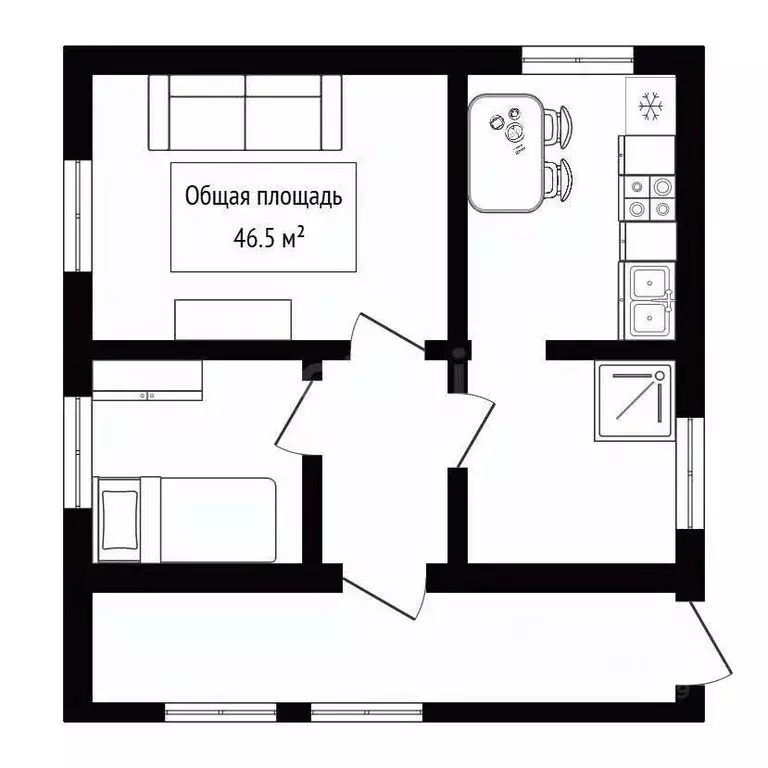 Дом в Алтай, Горно-Алтайск Партизанская ул., 64 (47 м) - Фото 2