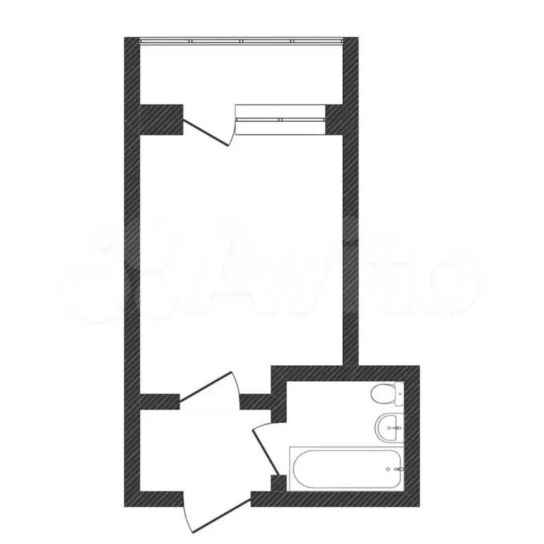 Квартира-студия, 17,8 м, 3/8 эт. - Фото 0