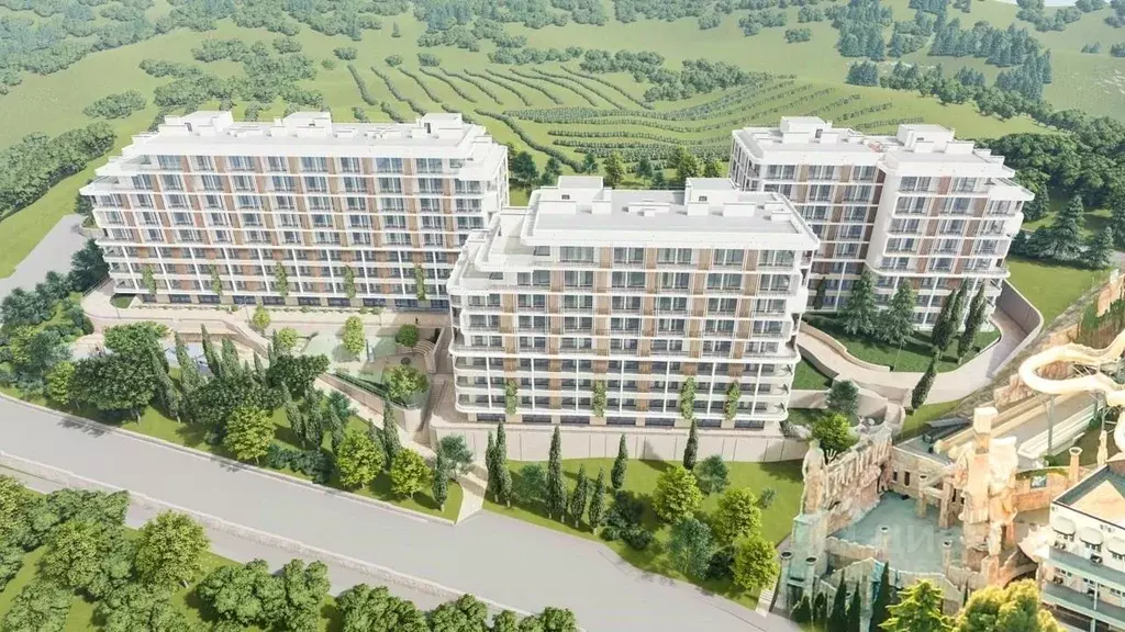 1-к кв. Крым, Ялта Атлантида жилой комплекс (57.03 м) - Фото 1