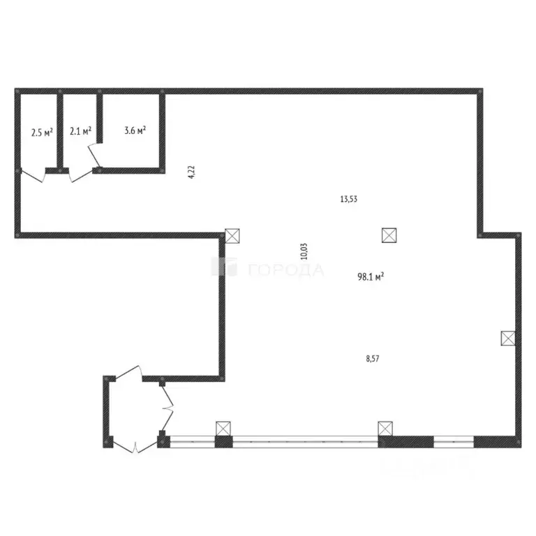 Офис в Новосибирская область, Новосибирск Танковая ул., 6 (106 м) - Фото 2