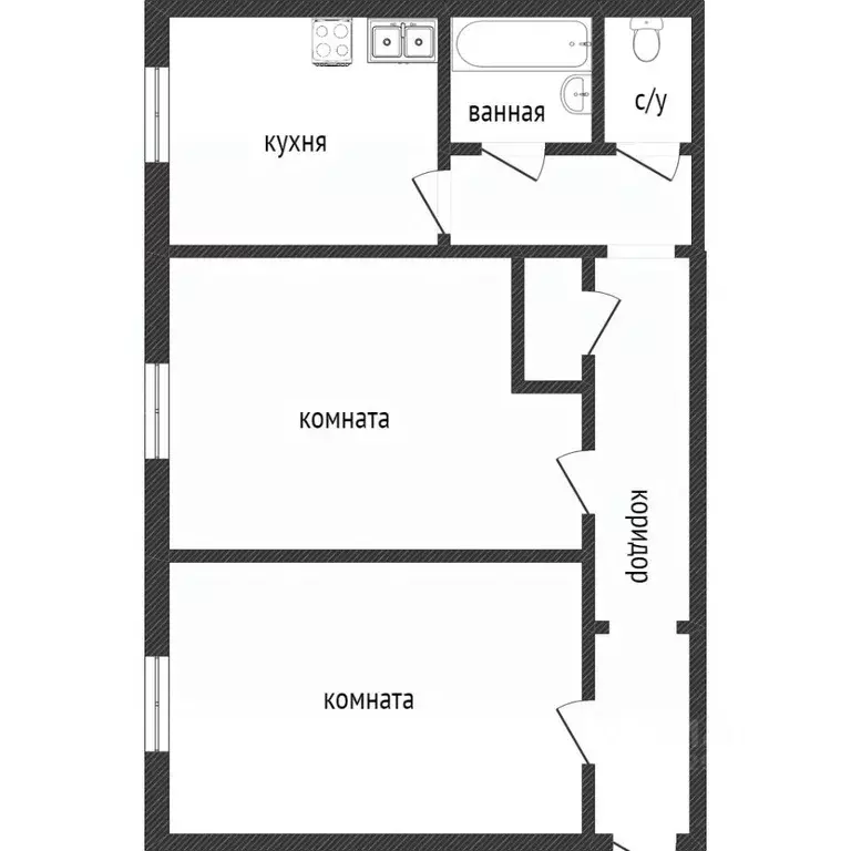 2-к кв. Свердловская область, Нижний Тагил ул. Циолковского, 30 (50.9 ... - Фото 1