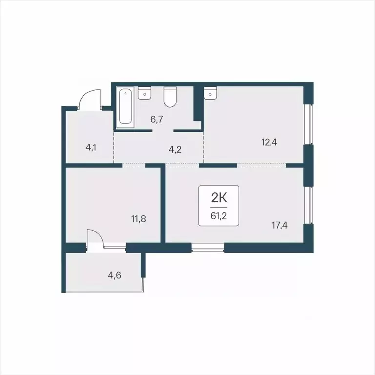 2-к кв. Новосибирская область, Новосибирск ул. Сибиряков-Гвардейцев, ... - Фото 1