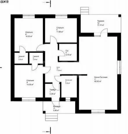 Дом в Липецк, СНТ имени Мичурина, Линейная улица (131 м) - Фото 1