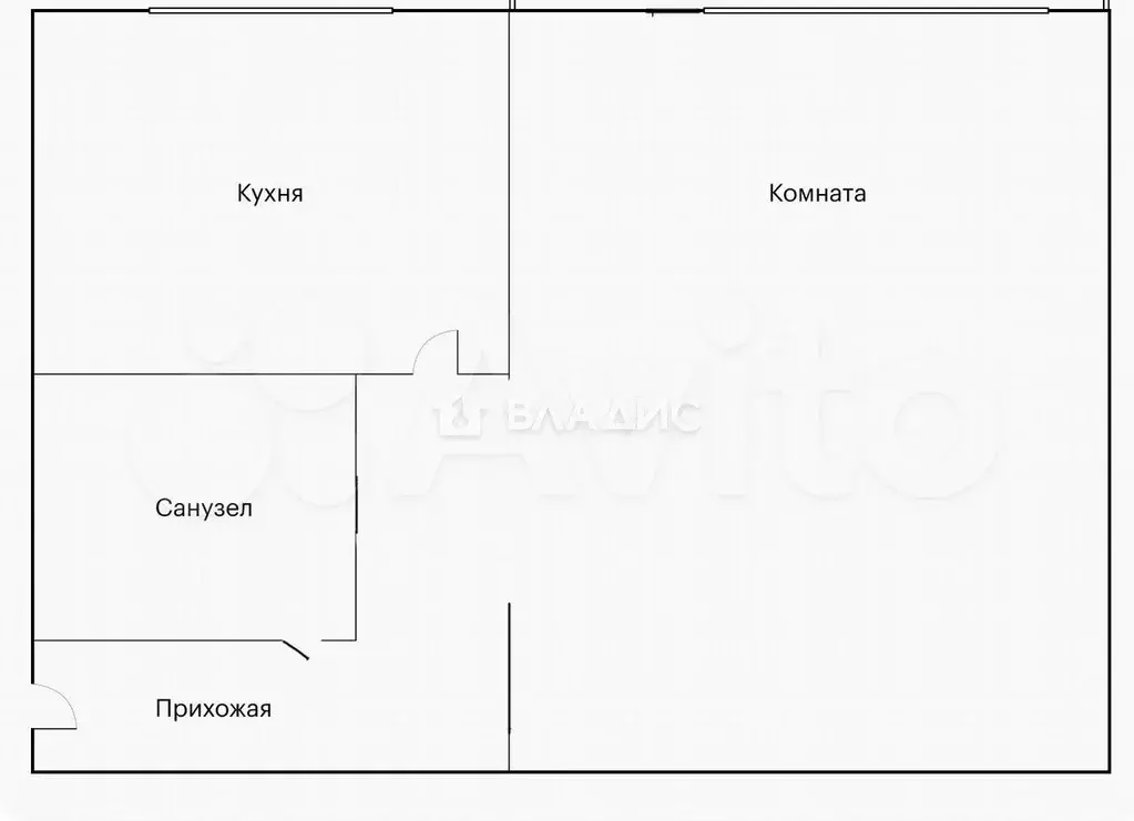 1-к. квартира, 30,4 м, 5/5 эт. - Фото 0