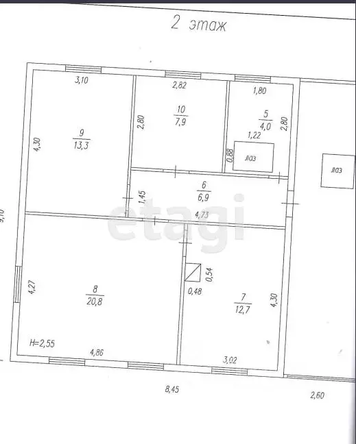 Дом в Кемеровская область, Междуреченск Усинская ул., 16Б (122 м) - Фото 2