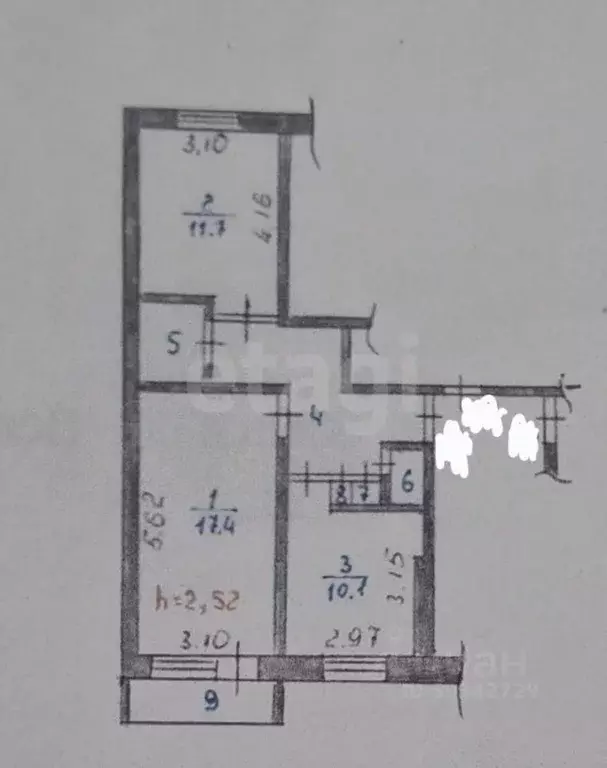 2-к кв. Архангельская область, Новодвинск ул. Советов, 7 (52.0 м) - Фото 2