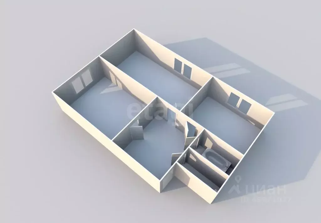 2-к кв. Сахалинская область, Южно-Сахалинск просп. Мира, 153 (40.0 м) - Фото 2