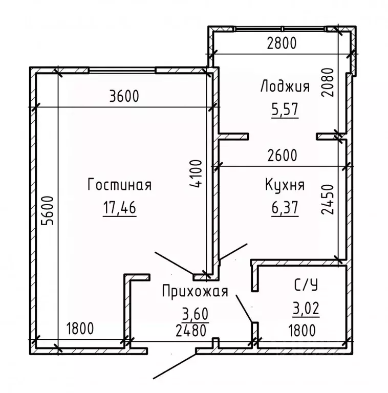 1-к кв. Кабардино-Балкария, Нальчик ул. Профсоюзная (36.4 м) - Фото 2