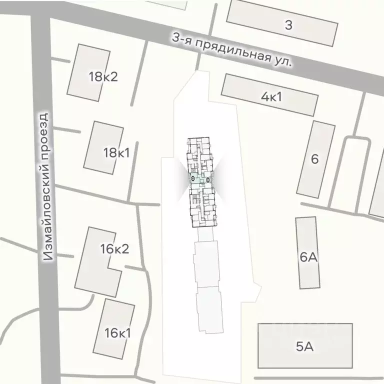 2-к кв. Москва 3-я Прядильная ул., вл4 (59.41 м) - Фото 2