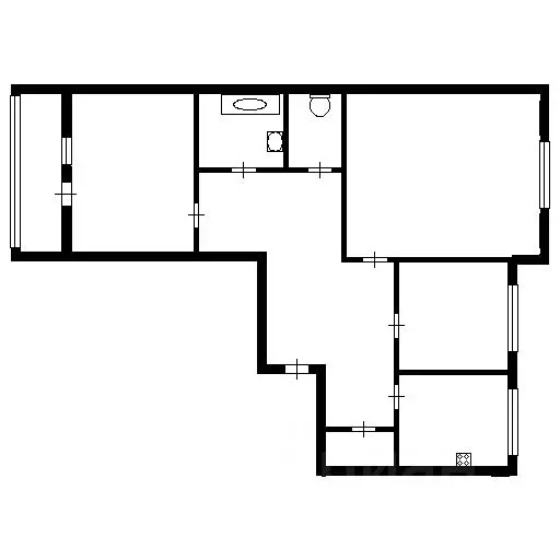 3-к кв. Челябинская область, Челябинск ул. 40-летия Победы, 40 (64.4 ... - Фото 2