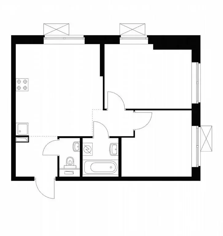 2-комнатная квартира: Москва, Кронштадтский бульвар, 8к2 (50 м) - Фото 1