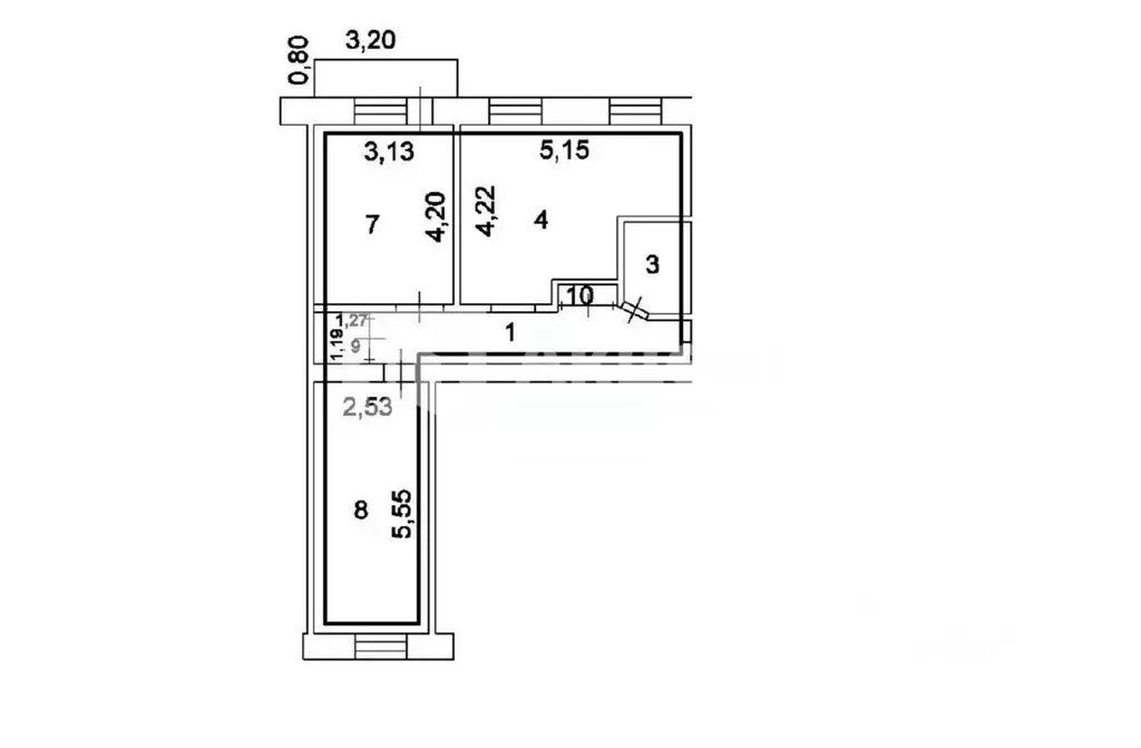 3-к кв. Ивановская область, Иваново 19-я линия, 10 (58.6 м) - Фото 2