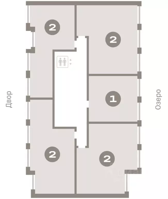 2-к кв. Тюменская область, Тюмень ул. Муравленко, 9/2 (63.08 м) - Фото 2