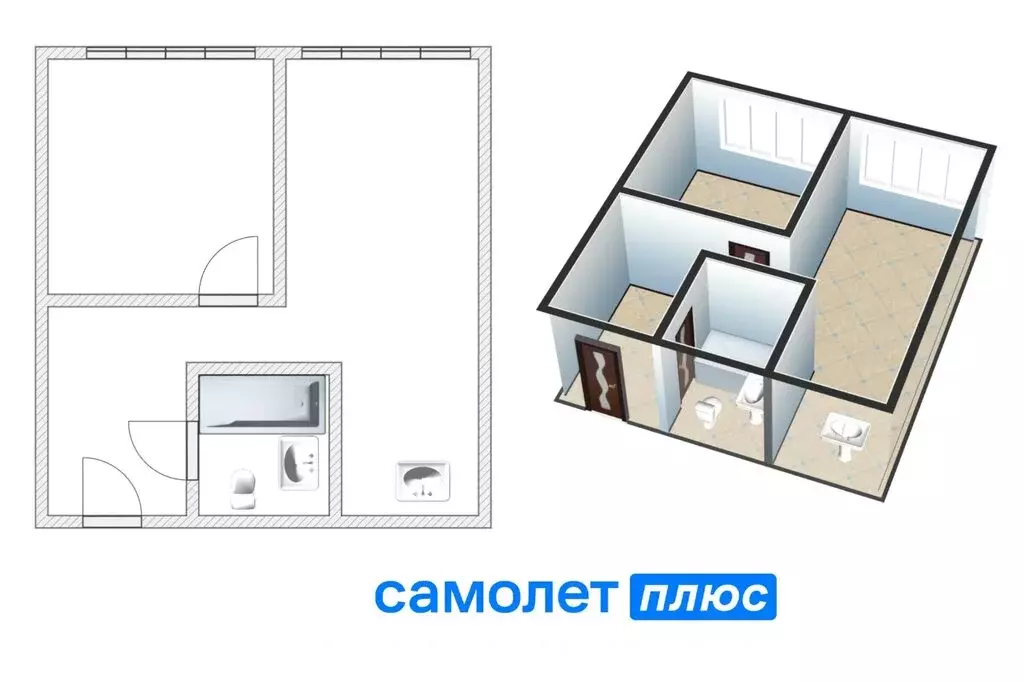 Квартира-студия: Кемерово, Ленинградский проспект, 44 (38.1 м) - Фото 1
