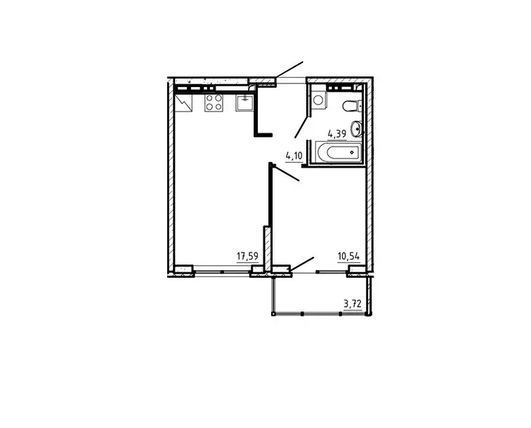 Продаётся 1-к квартира, 37.74 м - Фото 0