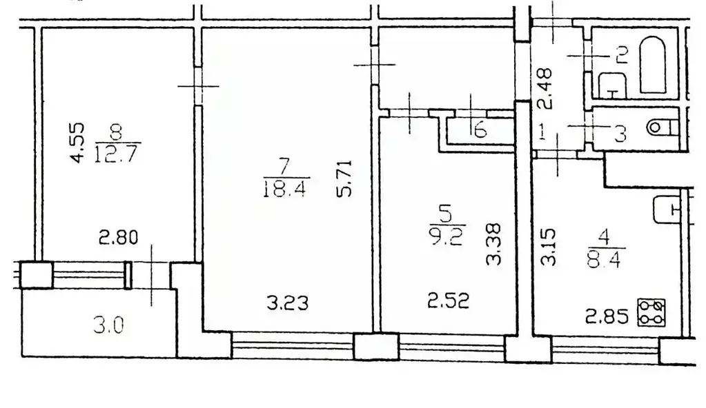 3-к кв. Санкт-Петербург Наличная ул., 36К7 (60.1 м) - Фото 1