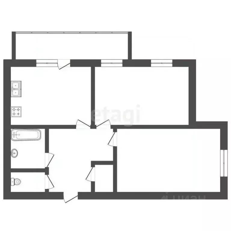 2-к кв. Владимирская область, Ковров ул. Строителей, 11 (73.0 м) - Фото 2