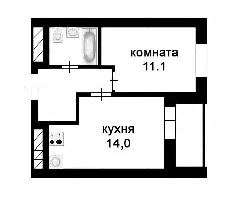 1-комнатная квартира: Екатеринбург, жилой комплекс Основинские ... - Фото 0