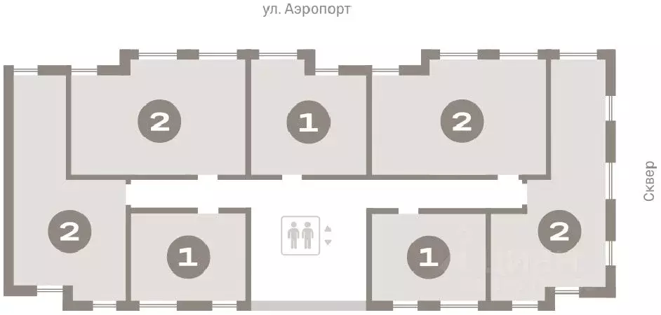 2-к кв. Новосибирская область, Новосибирск ул. Аэропорт, 88 (60.1 м) - Фото 1