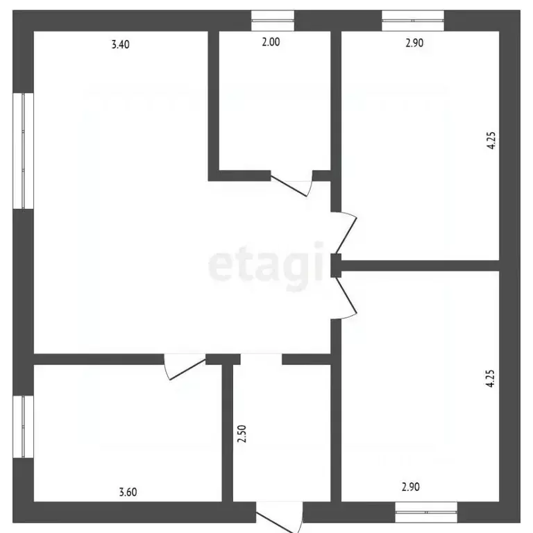 Дом в Севастополь Рябинушка СНТ, 223А (98 м) - Фото 2