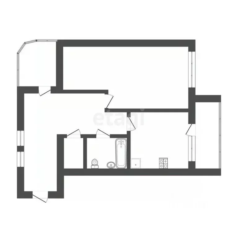 1-к кв. Крым, Симферополь ул. Ешиль Ада (43.9 м) - Фото 2