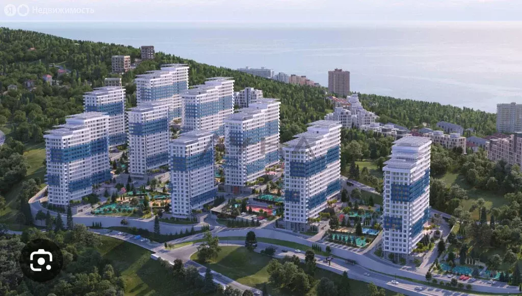 Квартира-студия: Сочи, микрорайон Бытха, Ясногорская улица, 16/2к5 (16 ... - Фото 2