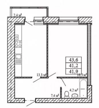 1-к кв. Тамбовская область, Тамбов городской округ, пос. Строитель ул. ... - Фото 1