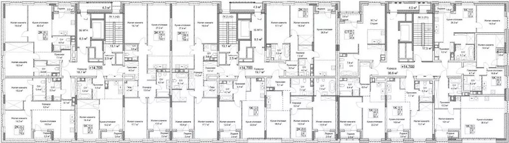 2-к кв. Нижегородская область, Нижний Новгород ул. Максима Горького, ... - Фото 2