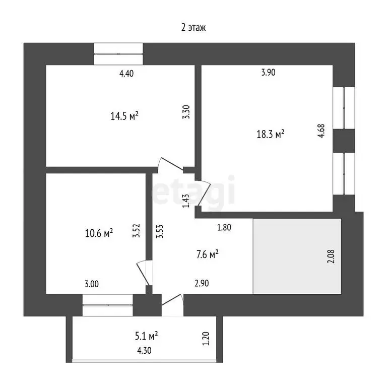 Дом в посёлок Туртас, улица Газовиков (113.5 м) - Фото 2