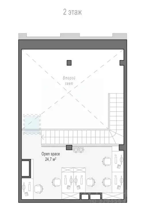 Офис в Москва ул. Петра Алексеева, 12с1 (91 м) - Фото 2