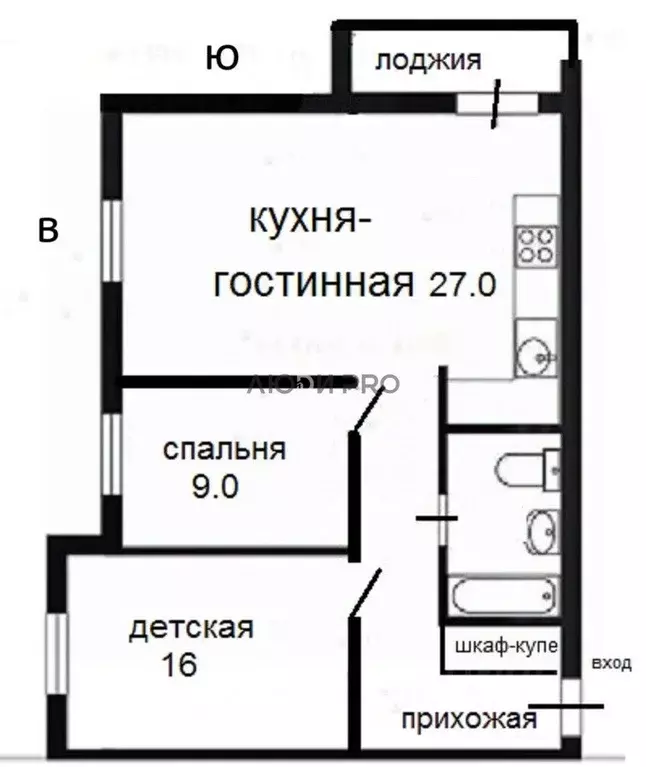 3-к кв. Кировская область, Киров ул. Маклина, 60а (67.0 м) - Фото 2