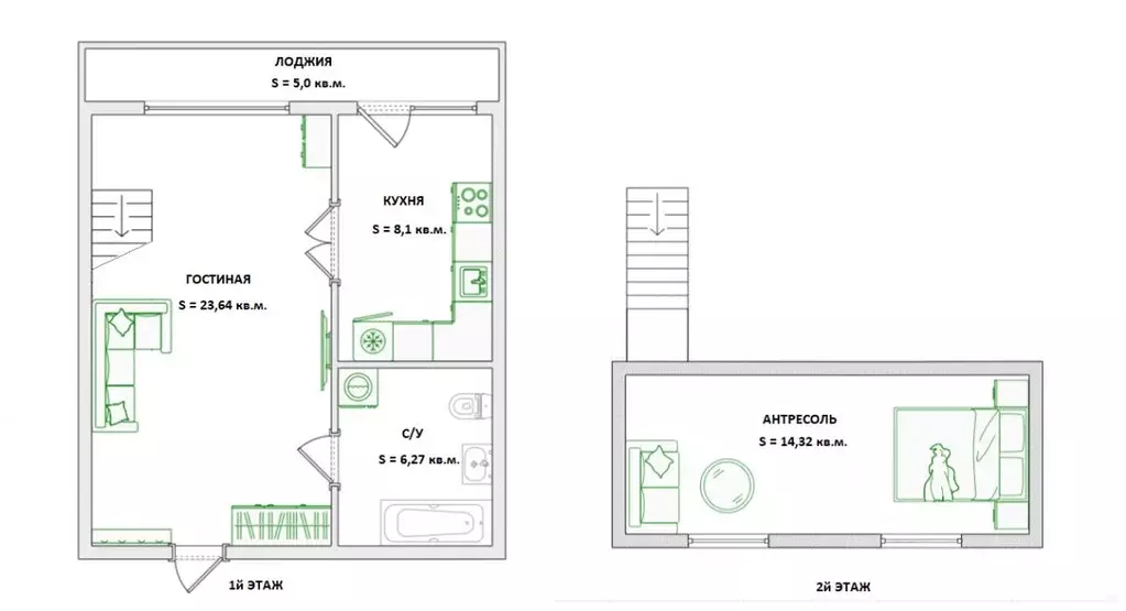 2-к кв. Свердловская область, Екатеринбург муниципальное образование, ... - Фото 2