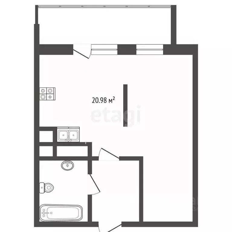 Студия Тюменская область, Тюменский муниципальный округ, д. Патрушева ... - Фото 2