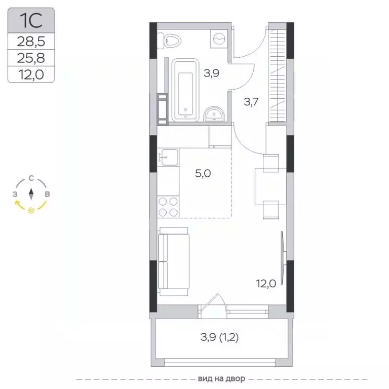 Студия Московская область, Мытищи городской округ, д. Пирогово ул. ... - Фото 0